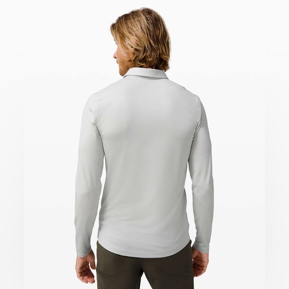 Lululemon Evolution Long Sleeve Polo Heathered Vapor - Picture 3 of 10